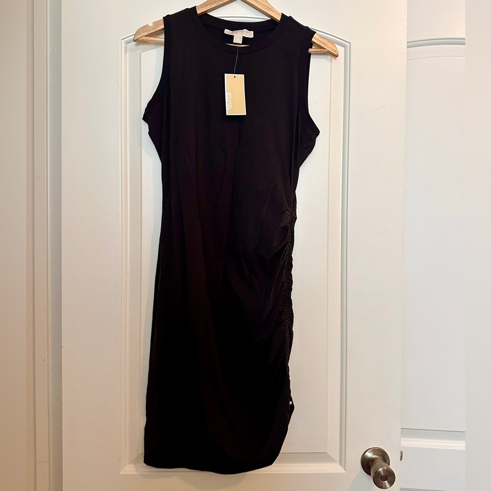 Michael Kors Black Assymetric Tank Dress